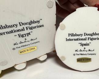 Pillsbury Doughboy International Figurines 'Egypt' and 'Spain'