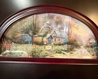 Thomas Kinkade "The Road to Tea Cup Cottage" Decorative Plate