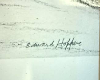 Edward Hopper Style Etching