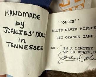 Handmade 'Ollie' Teddy Bear by Joanies' Doll in Tennessee