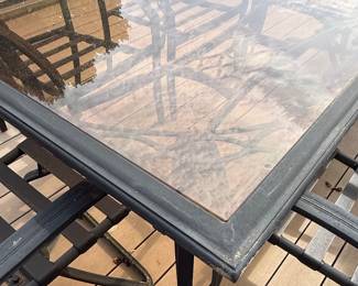 Hampton Bay "Riviera" Glass Top Patio Dining Set