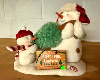 Hallmark "Perfect Pine Tree Farm" Animated Snowman Figure