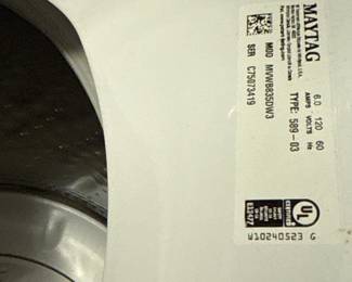 Maytag Bravos XL MCT Commercial Washer