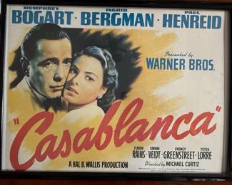 Casablanca Movie Poster Reproduction