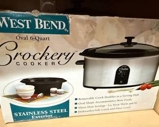 West Bend Oval 6-Quart Crockery Cooker
