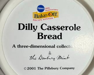 Pillsbury Bake-Off Dilly Casserole Bread Collector Plate