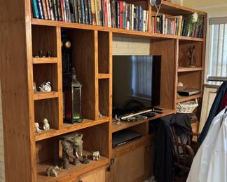 Large Wooden Entertainment Center