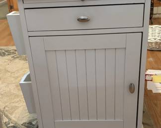 White Bathroom Storage Cupboard