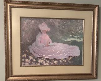 Framed Wall Art Springtime by Claude Monet