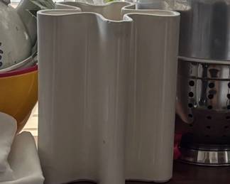 Iconic Alvar Aalto White Vase