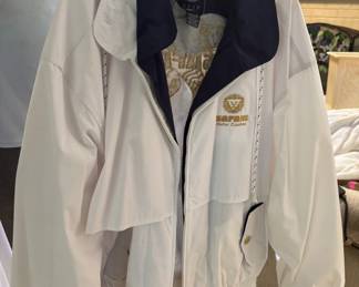 1Vintage White Dunbrooke Brand Windbreaker Jacket Sarafithemed embroidered graphics