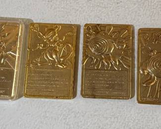 1999 Limited Edition 23K GoldPlated Pokemon Cards