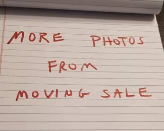 Following photos are for the moving sale. More will be added.