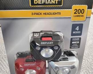 3-Pack 200-Lumens Headlights