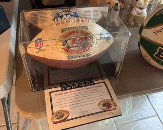 Tampa Bay Buccaneers Super Bowl football