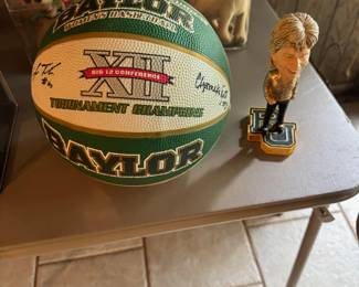 Baylor Bear women's Big 12 Championship autographed basketball