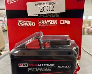 Milwaukee M18 Forge 48-11-1813 12 Ah Lithium-Ion Redlithium HD Battery