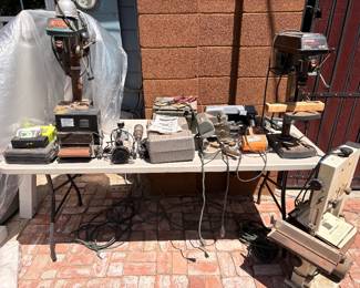 drill press, band saw, small planer