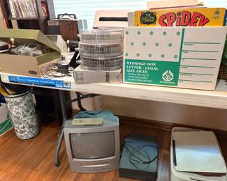 Toshiba TV with remote and VHS player