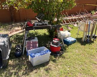 chop saw, shop vac
