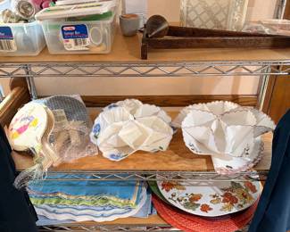 biscuit holders, double cone and plane, digital frame, napkin rings, place mats