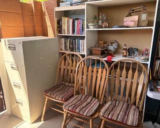 5 matching chairs