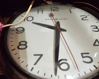 large industrial style clock