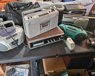 Vintage and modern electronics 