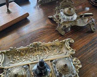 Antique inkwells