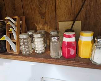 collection of salt and pepper shakers