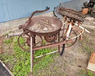 rustic farm implement 