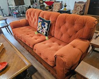 Vibrant retro couch