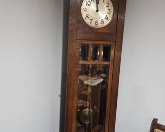 tall antique grandfather clock 