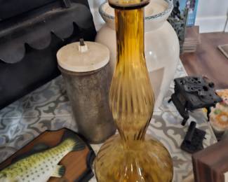 Large Amber vase