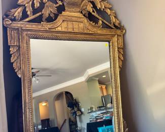 Large gold mirror