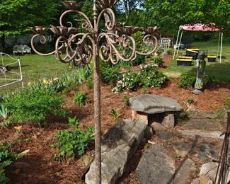 Iron candle stand 