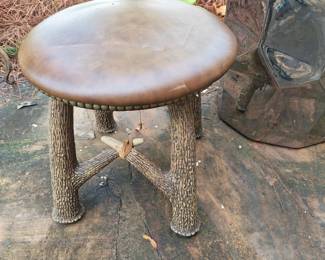 Faux antlers stool 