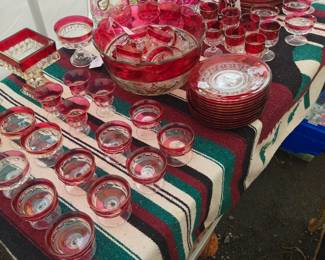 Cranberry Glass (Kings Crown)