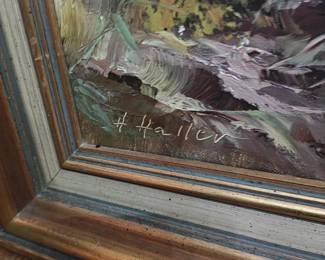 H. Haller original Oil Painting 