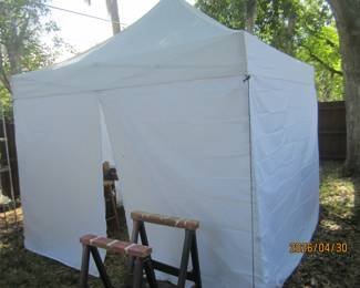 The tent is for sale, barely used.