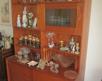 MCM Teak Danish Modern China Cabinet