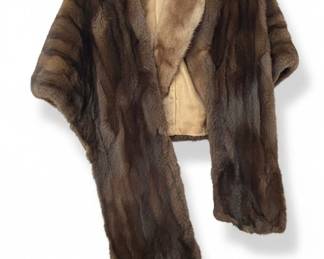 Vintage Mink Fur Stole and Two Fur Coats