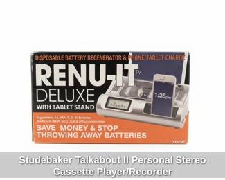Studebaker Talkabout II Personal Stereo Cassette Player or Recorder second image