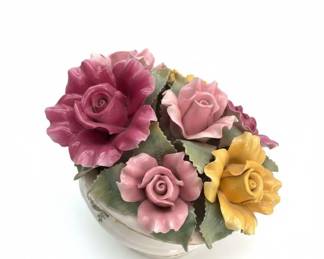 Royal Albert Country Roses Musical Basket