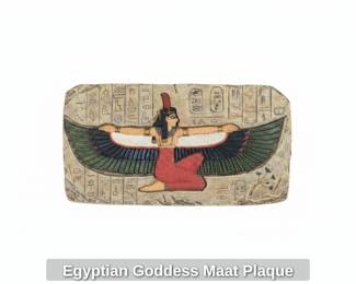 Egyptian Goddess Maat Plaque