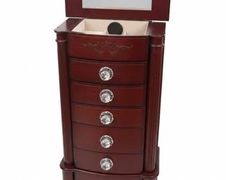 Hives and Honey Robyn Cherry Jewelry Armoire with Mirror second image