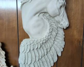 Design Toscano Wings of Fury Pegasus Horse Wall Sculpture second image