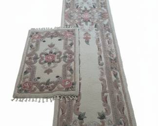Floral Runner and Mat Set