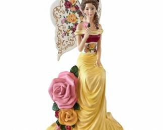 Hamilton Collection Sparkling Country Rose Angel Figurine fifth image