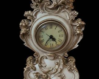 Ornate Rococo Style Mantel Clock